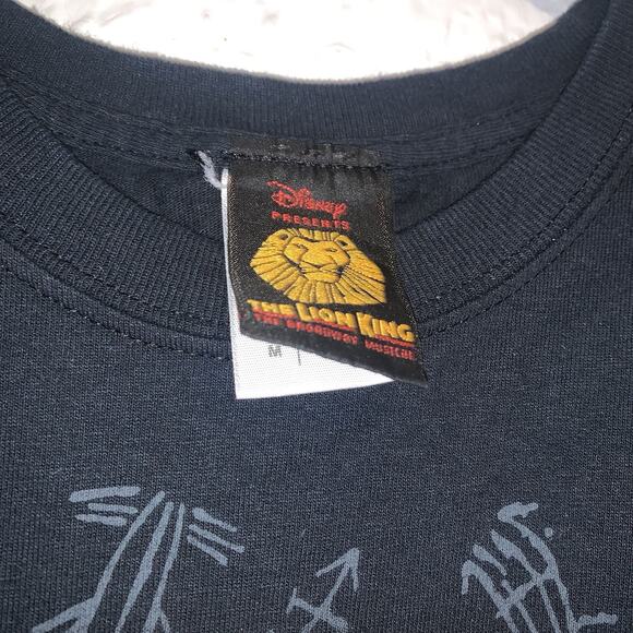 Vintage Y2K Disney's The Lion King Broadway Musical Black Sleeveless Shirt M - Picture 3 of 4